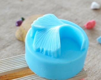 Gingkgo Leaf Round Soap Mold Flexible Silicone Mold Candy Chocolate Mold Polymer Clay Mold Resin Mold Baking Tools R0024