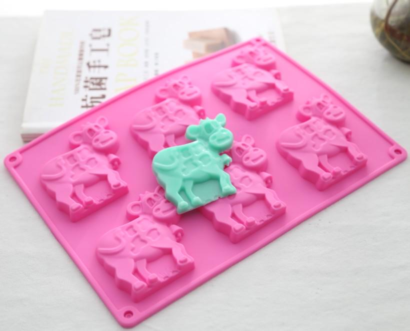 Stampa In Silicone 3D A Forma Di Mucca Per Sapone E Resina – Stampo Fai Da Te Per Artigianato, Decorazioni E Regali