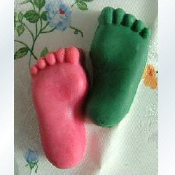 Foot Soap Mold Flexible Silicone Mold Candy Chocolate Mold Polymer Clay Mold Resin Mold Baking Tools R0131