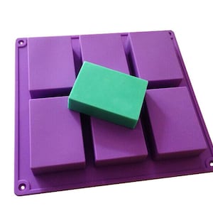 Längliche rechteckige Kuchenform, Seifenform, Silikonform, Seifenform, Keksform, Backwerkzeug