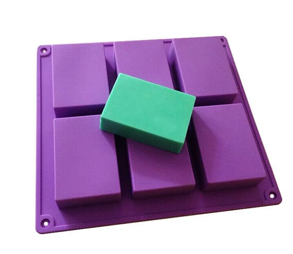 Wholesale AHANDMAKER 10 Cavities Silicone Molds Cuboid Rectangle Soap Mold  Handmade Craft Mould for Soap Making Candle Making 