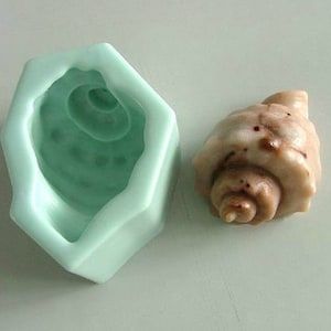 3D Sea Shell Conch Soap Mold Flexible Silicone Mold Candy Chocolate Mold Polymer Clay Mold Resin Mold Baking Tools R0099