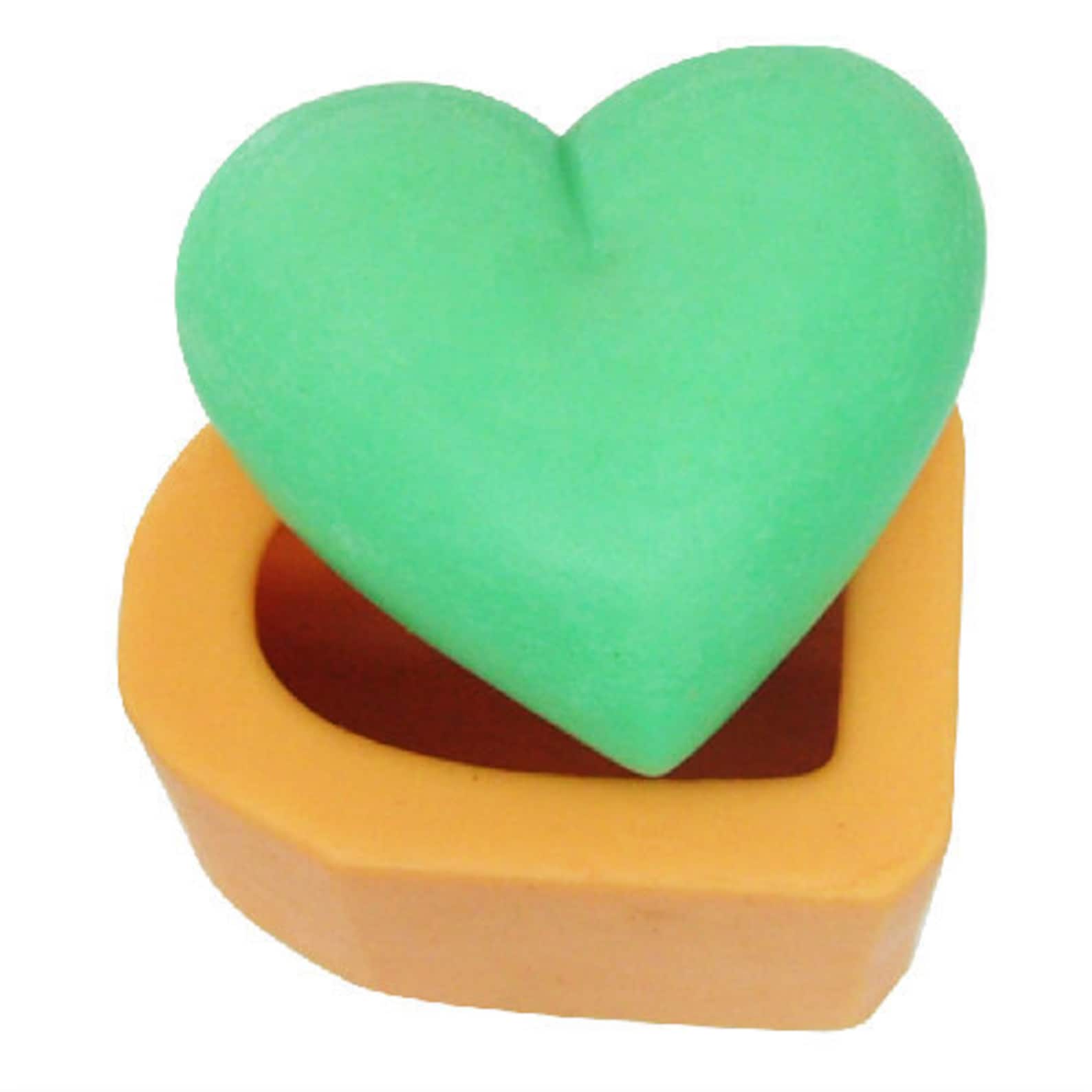 Heart Soap Mold Flexible Silicone Mold Candy Chocolate Mold Etsy