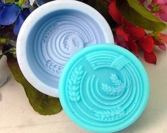 Wheat Round Soap Mold Flexible Silicone Mold Candy Chocolate Mold Polymer Clay Mold Resin Mold Baking Tools R0365