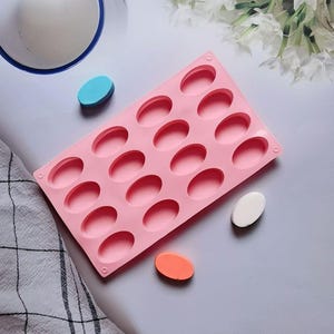 16 Oval Ellipse Kuchenform Seifenform Silikonform Seifenform Keksform Backwerkzeug Geleeform