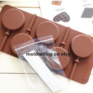 Round lollipop mold Cake Mold Soap Mold Silicone Mold Soap Mould Biscuit Mold Baking Tool