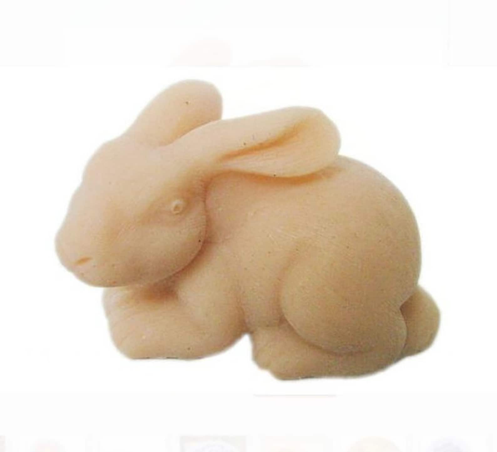 Rabbit Soap Mold Flexible Silicone Mold Candy Chocolate Mold Etsy