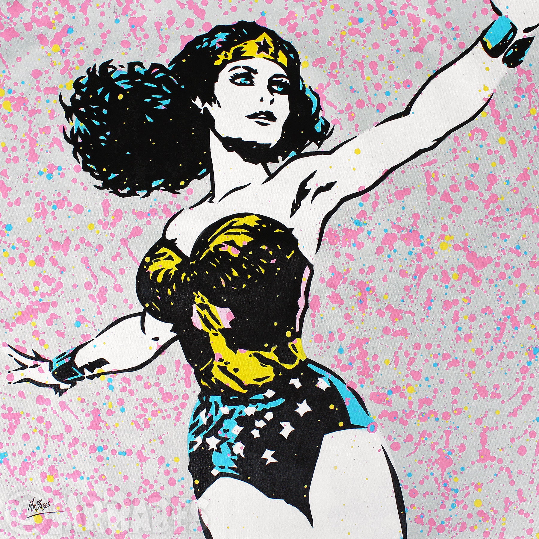 Wonder Woman Pop Art Diamond Painting