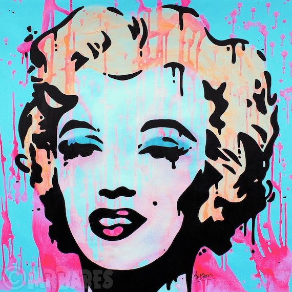 Mr Babes Marilyn Monroe Andy Warhol Homage Etsy