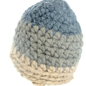 Bulky beanie Crochet items for sale winter wool beanie hat for women cozy beanie brown image 4