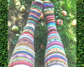 Ma première paire de chaussettes hautes, des chaussettes en laine pour femme pourraient faire un cadeau par temps froid