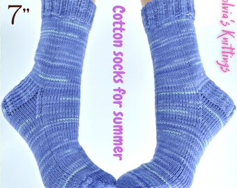 Hand Knit Socks for Women vegan socks for people allergic to wool