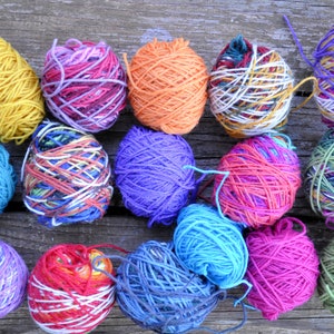 Sock wool yarn kit, mini balls for socks, scrappy socks yarns kit, Total 16 balls - 250 gram / 8.82ounces