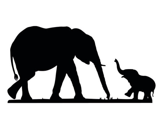 Free Free 162 Silhouette Baby Elephant Svg Free SVG PNG EPS DXF File