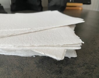 50 Rustiek wit gerecycleerd papier