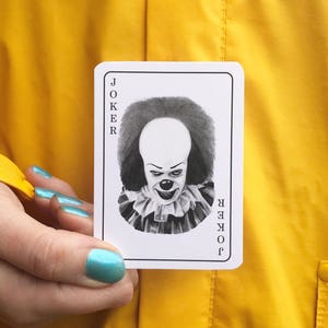 Cartão Pennywise The Clown Joker (IT 1990, Tim Curry)