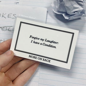 Joker Forgive My Laughter Condition Card - Joaquin Phoenix Movie Replica