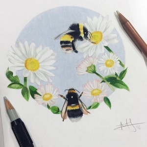 Save the Bee&#39;s Print A5