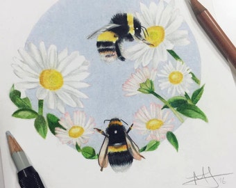 Save the Bee's Print A5