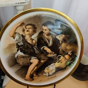 Vintage Rosenthal Trivet from Germany  &quot;The Beggar Boys&quot;