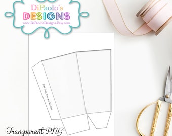 popcorn box template etsy