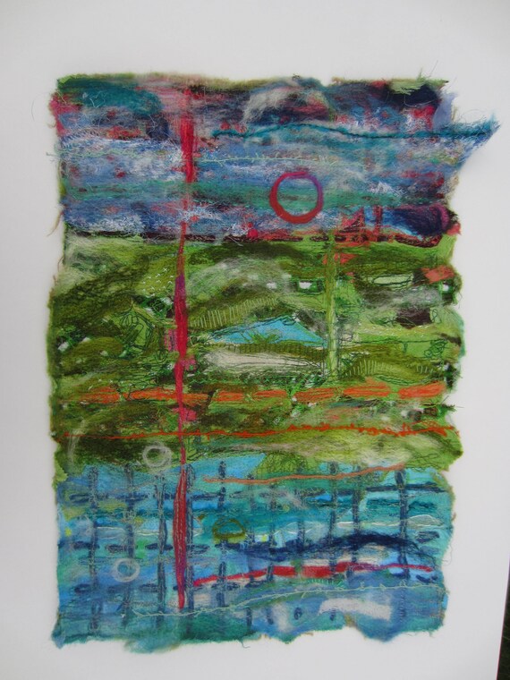 Dreaming Of Nevis Needle Felted Picture Landscape Textile Etsy