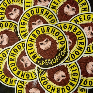 Neighbourhood Sasquatch Vinyl Stickers