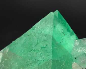 Green Fluorite Crystal Mineral Specimen Octahedron Cube, Riemvasmaak South Africa Fluorite, Collector Display Crystals, Birthday Gift