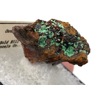 Cuprian Adamite Thumbnail Crystal Mineral Specimen - Gold Hill, Tooele Co., Utah - Rare Collector Display Mineral, Birthday Gift