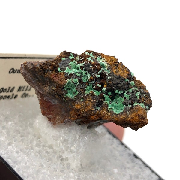 Cuprian Adamite Thumbnail Crystal Mineral Specimen - Gold Hill, Tooele Co., Utah - Rare Collector Display Mineral, Birthday Gift