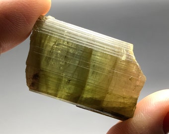 RARE Green with Pink Tourmaline from Himalaya Mine California (location closed), Terminated Crystal, Healing Crystals, Birthday Gift