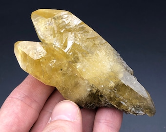 Sweetwater Mine Calcite Crystal Beautiful Etching - Missouri - Golden Calcite Mineral Specimen, Rock Lover Gift, Christmas Gift