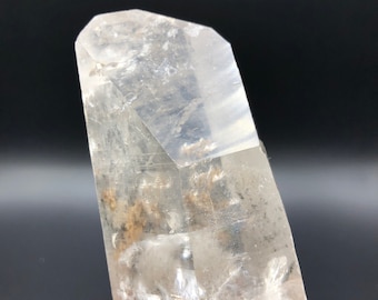 X-Large Lemurian Seed Quartz Terminated Crystal with chlorite from Minas Gerais Brazil, Healing Crystals, Metaphysical, Reiki Grid, Gift