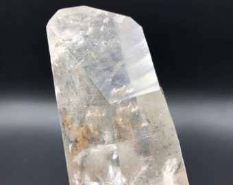 X-Large Lemurian Seed Quartz Terminated Crystal with chlorite from Minas Gerais Brazil, Healing Crystals, Metaphysical, Reiki Grid, Gift