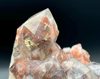 Red Quartz Crystal, Orange River South Africa, Healing Crystal and Stones, Crystal Lover Gift, Quartz Cluster, Smoky Quartz, Red Crystals
