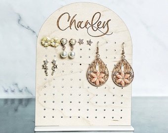 Personalized Earring Holder | Earring display | Gifts for Teens | Gifts for Moms |Personalized Gifts for Her | Personalized Earring Stand