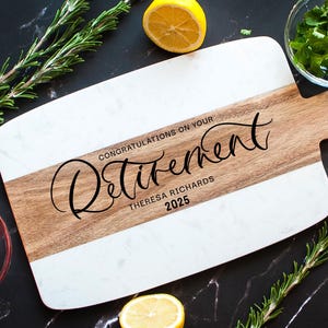 Retirement Gift | Teacher Retirement | Gift for Retiree | Farewell Gift | Personalized Retirement Gift | Retirement Charcuterie Board