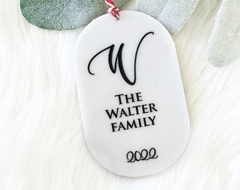 Personalized Family Ornament | Family Gift | Engraved Acrylic Family Ornament | Family is Everything Ornament | Minimalist Ornament