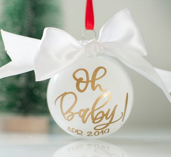 baby coming ornament