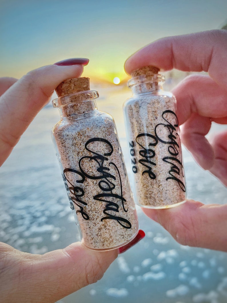 Honeymoon Sand Bottle Vacation Keepsake Honeymoon Gift Etsy