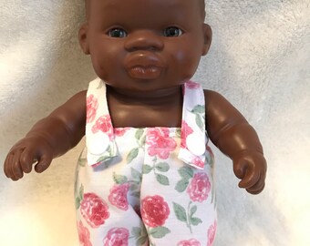 Miniland Doll Clothes Red Overalls and Cap 40cm