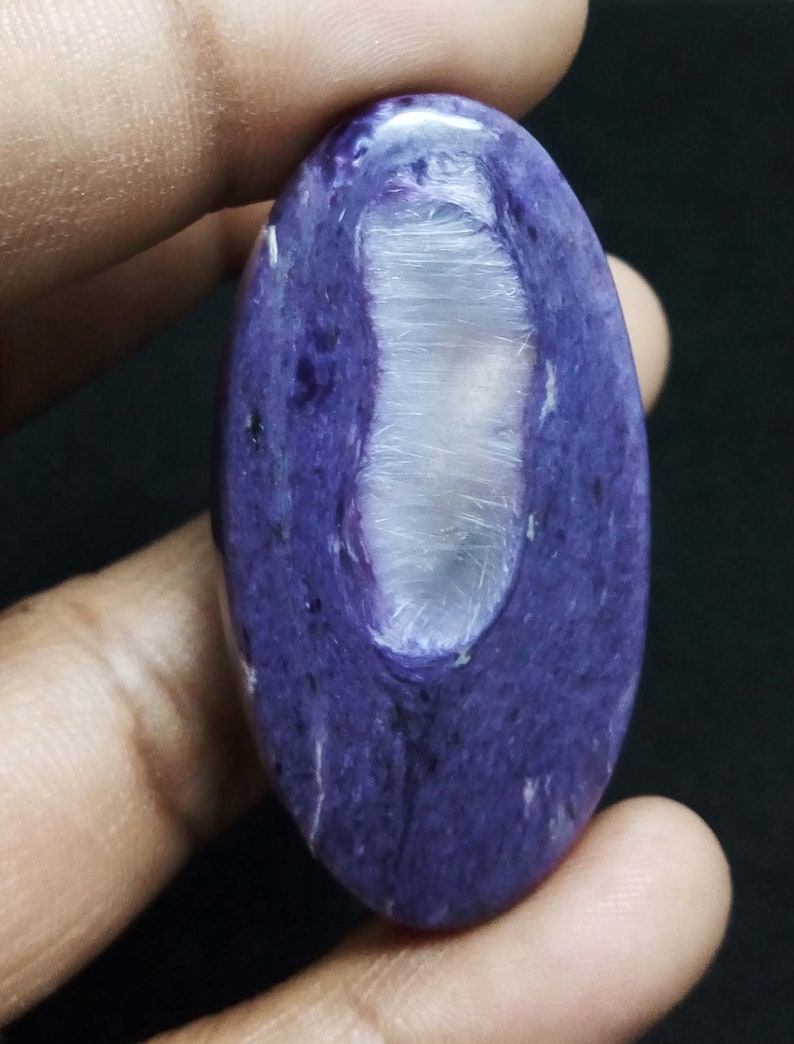 68 ct 100/% Natural bio chaorite oval cabochon gemstone For Jewelry Free Drilling