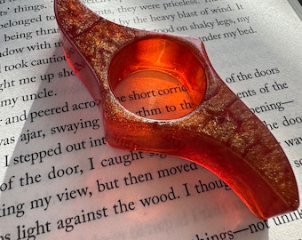 Liquid Sunshine Resin Book Page Holder - Thumb Page Holder - Booklover Gift - Page Spreader - Bookworm Gift