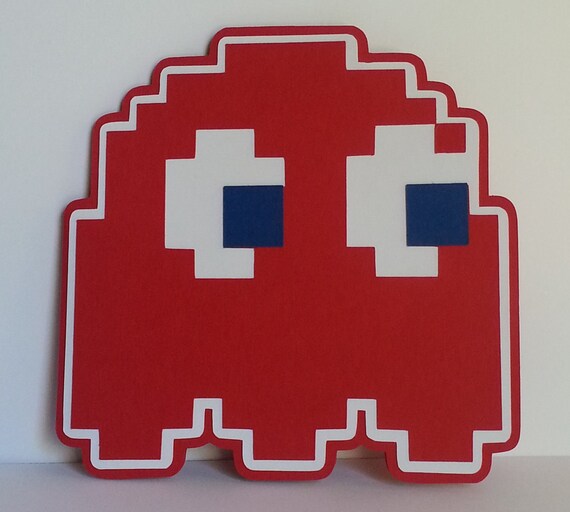 Pacman Red Ghost Etsy