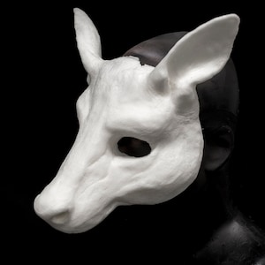 Cerf, non peint, mousse souple pour combats de GN, théâtre, festivals, performances, mascarade et autres déguisements