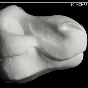 Dinosaur foam head base for costumes, mascots and fursuits. cut & carved options available