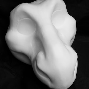 Dragon foam head base for costumes, mascots and fursuits. cut & carved options available