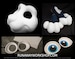 Critter bundle deal: cut and carved head base, Eyes and Feet padding, for costumes mascots and fursuits.