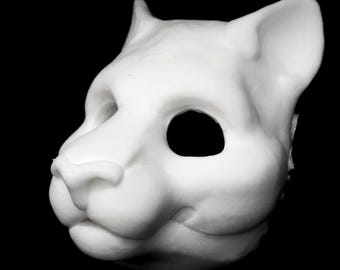Slimline Feline soft foam head base for LARP, costumes, mascots and fursuits