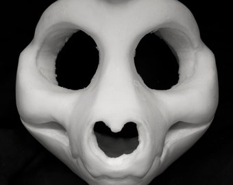 Cut & Carved Toony Skull soft foam head base for costumes, mascots and fursuits.